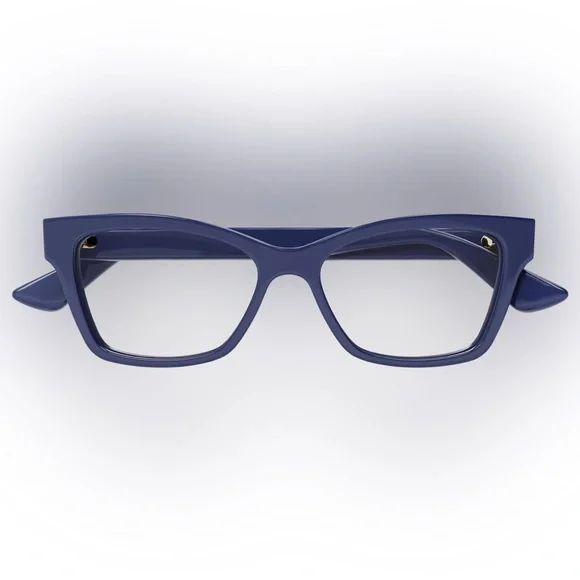 Gucci Women's Navy Blue Eyeglasses - Picture 3 of 10